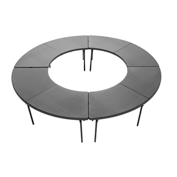 Zown Plastic Folding Table Bundle - 4 XL Moon